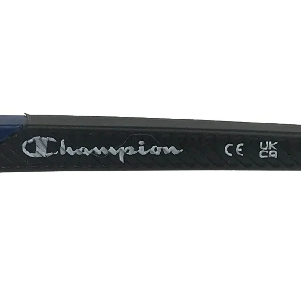 Champion Eyeglasses Frames WCFIT 201 C01 Brown Striped Blue Cat Eye 52-17-135